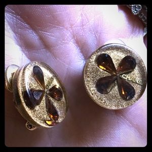 Chanel clip on earrings